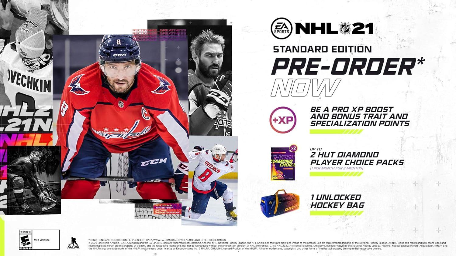 NHL 21 Standard Edition Ice Hockey Simulation for PlayStation 4