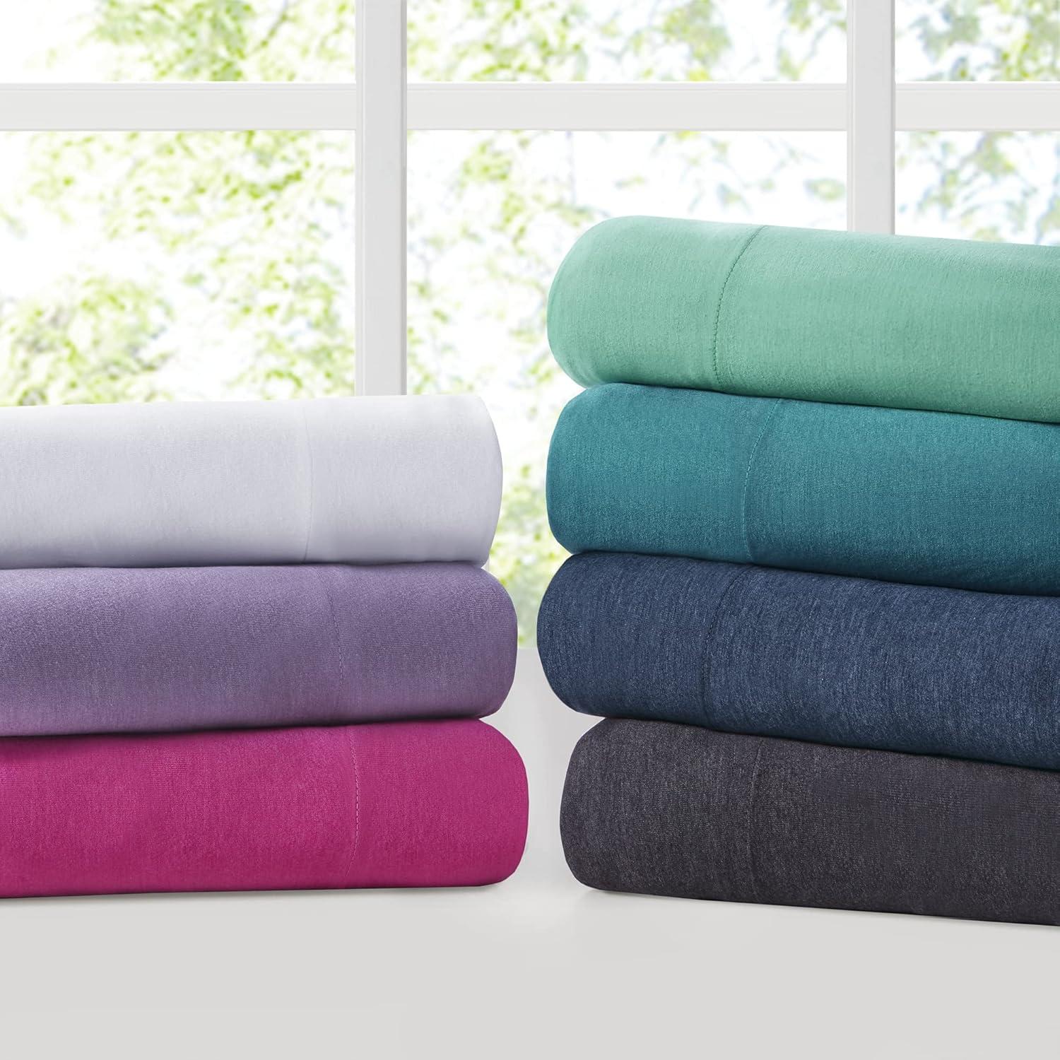 Cotton Blend Jersey Knit All Season Sheet Set