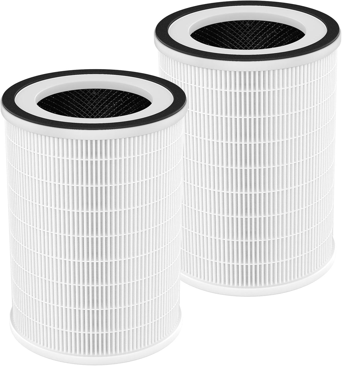 White True HEPA Replacement Filters for Air Purifiers, 2-Pack