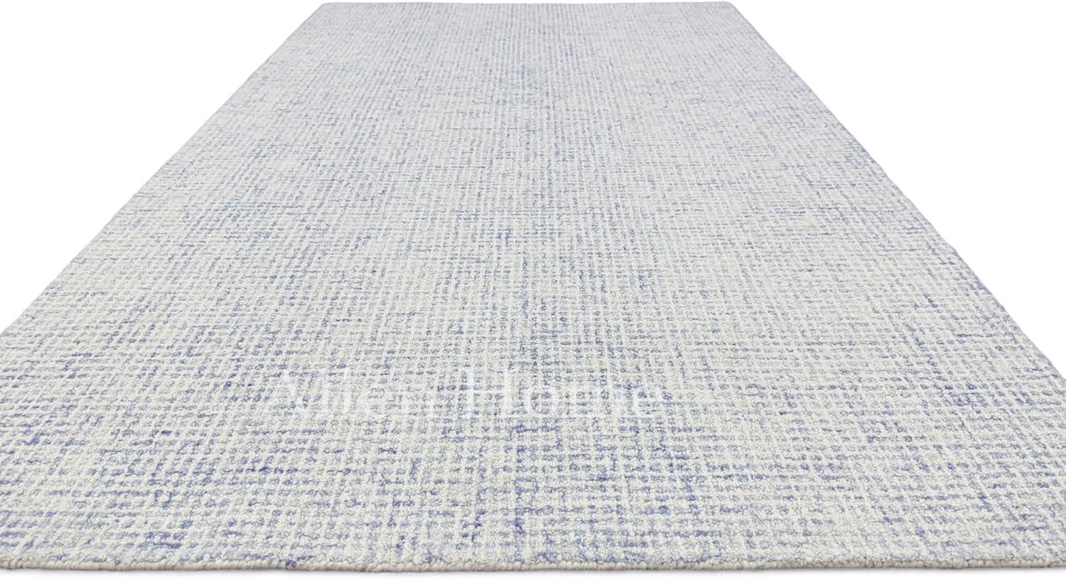 Rowe Handmade Tufted Ivory/Blue Rug