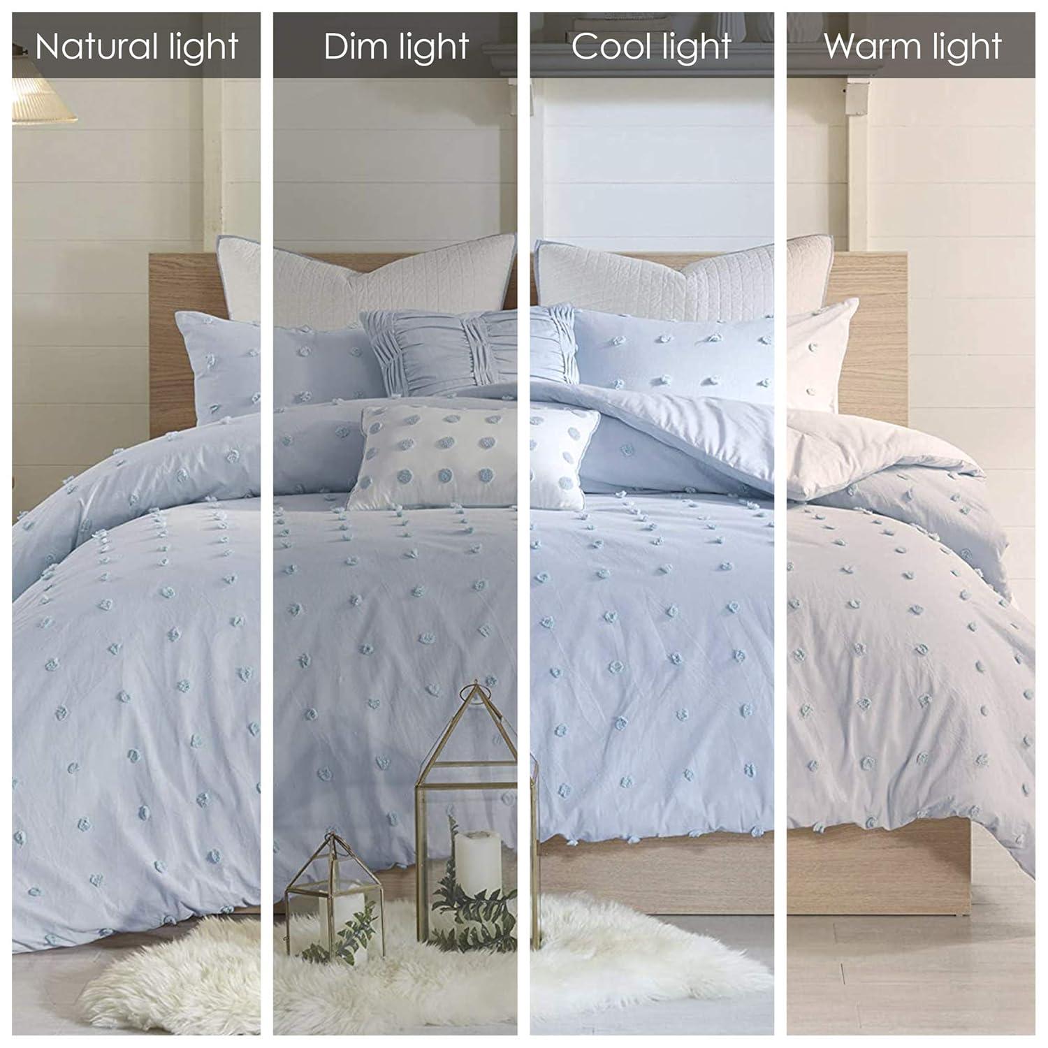 Intelligent Design Brooklyn Cotton Jacquard Comforter Set with Euro Shams and Throw Pillows