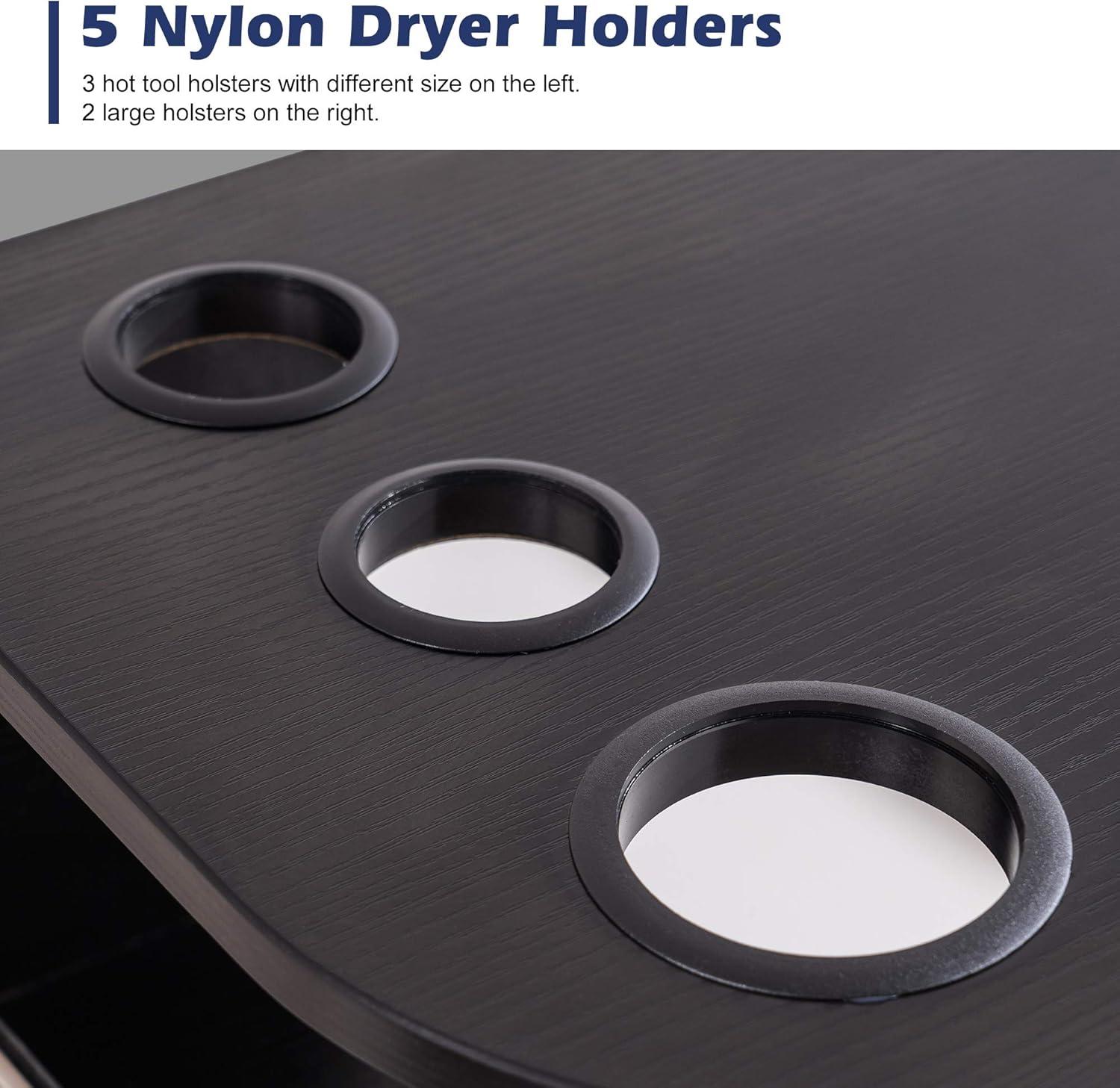 BarberPub Locking Wall Mount Styling Station Barber Beauty PB Style 42''L*9''H Equipment 5012