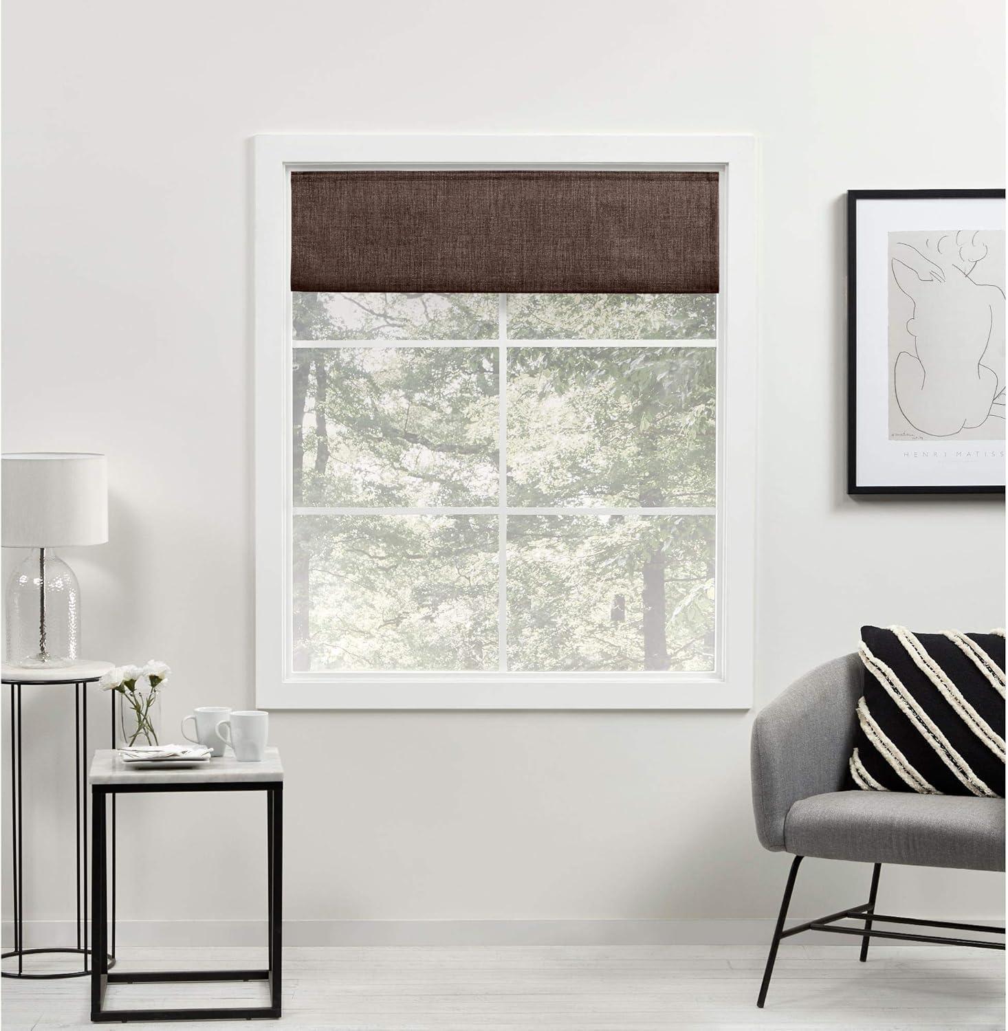 Exclusive Home Acadia 100% Blackout Roman Shade