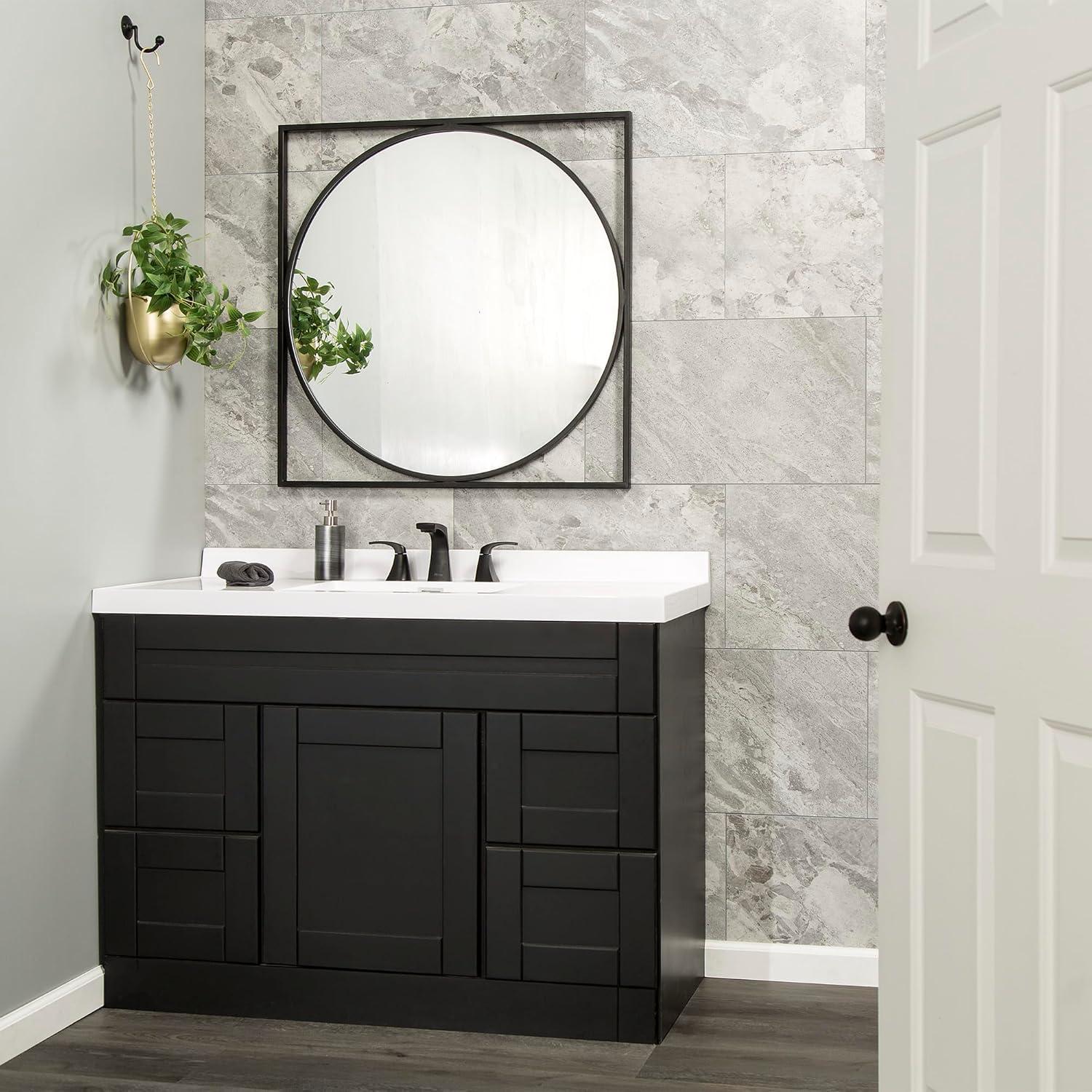 Palisade 25.6 in. x 14.8 in. Interlocking Vinyl Waterproof Wall Tiles