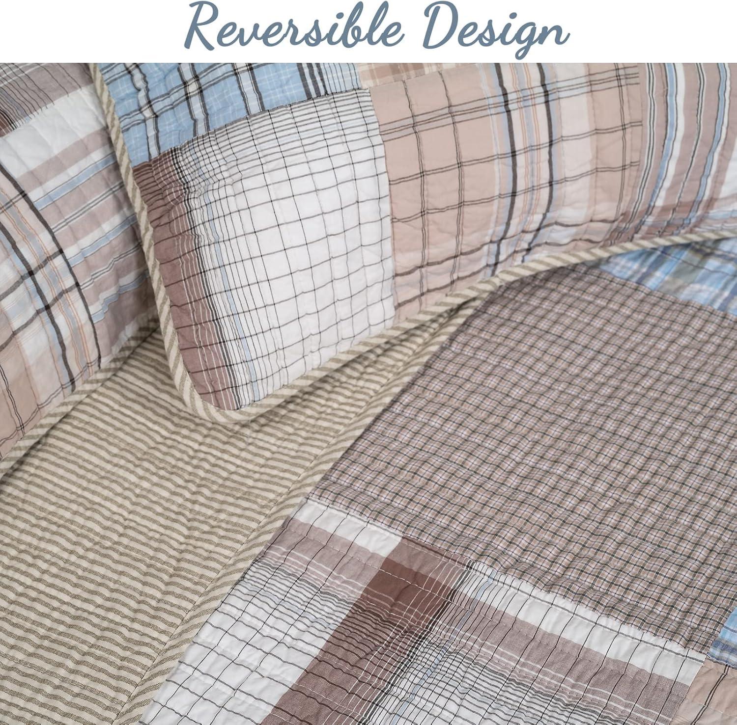 Cotton Patchwork Quilt Set