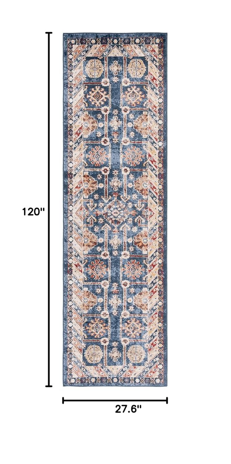 SAFAVIEH Bijar Johann Oriental Runner Rug, Royal/Ivory, 2'3" x 10'