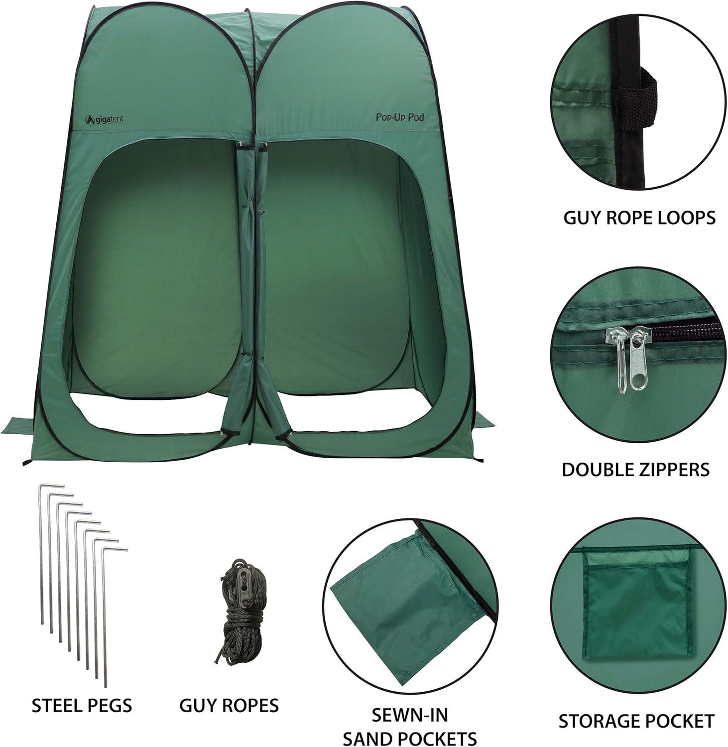 GigaTent 2 Person Pop up Beach Tent with Carry Bag