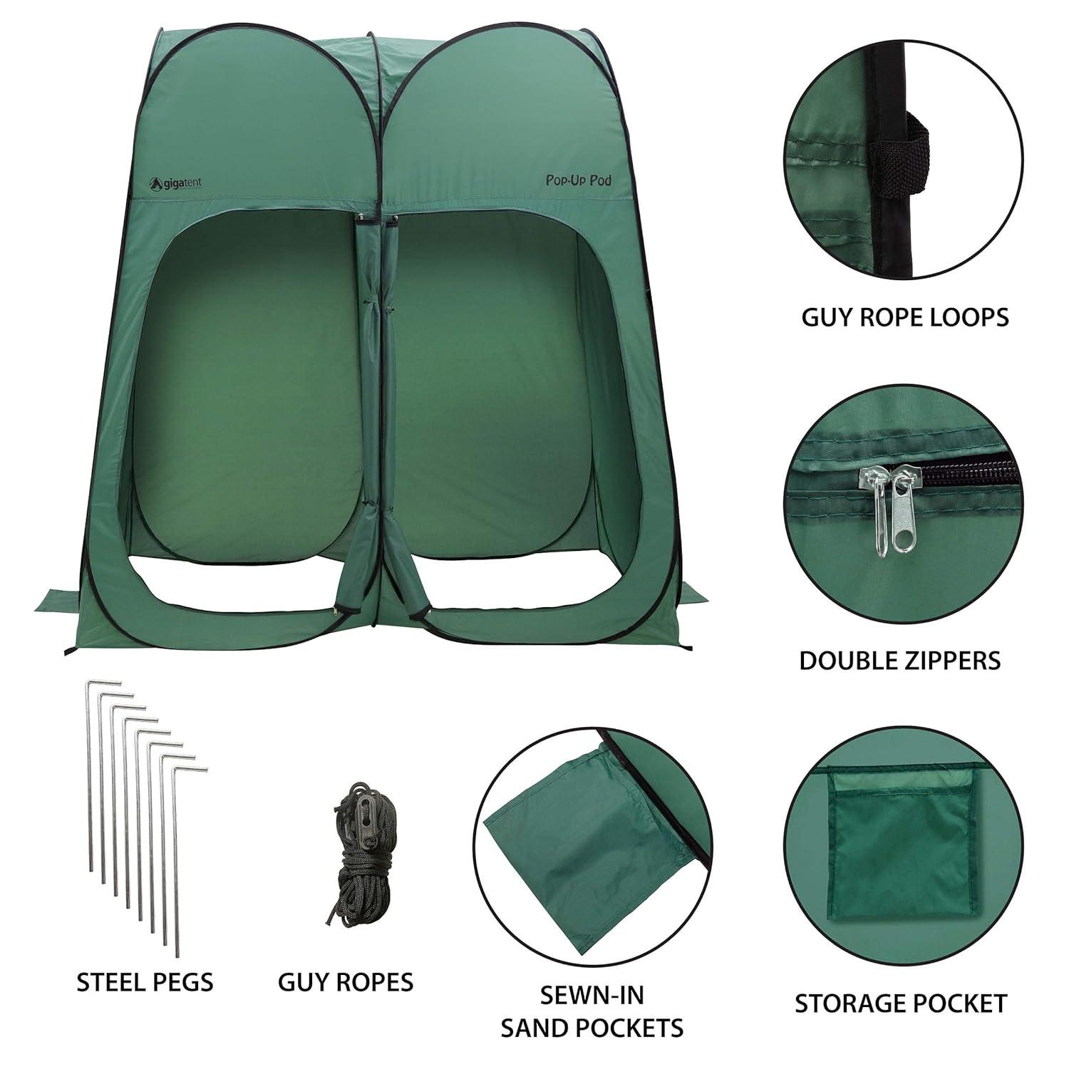 GigaTent 2 Person Pop up Beach Tent with Carry Bag