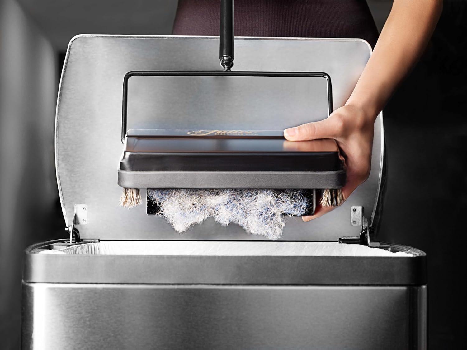 Black Metal Electrostatic Carpet and Floor Sweeper