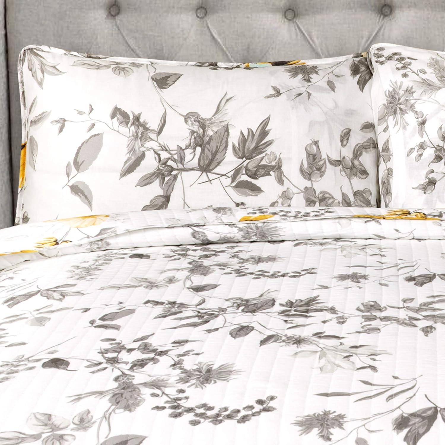 Lush Decor Floral Reversible Quilt Set
