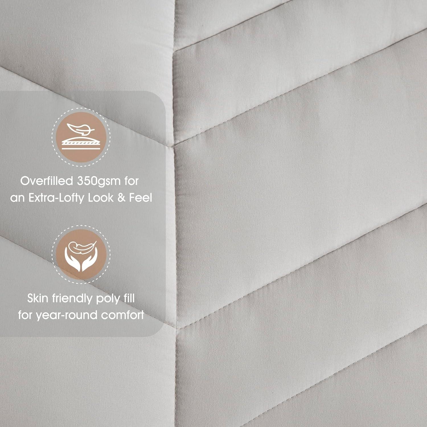 Intelligent Design Remy Quilted Chevron Comforter Set