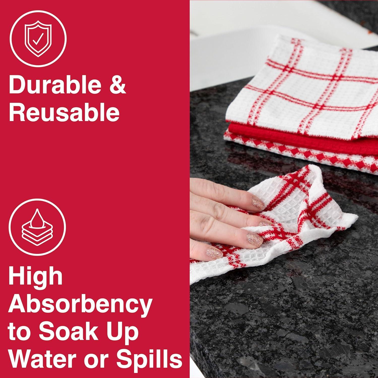 T-fal Flat Waffle Kitchen Dishcloth Set