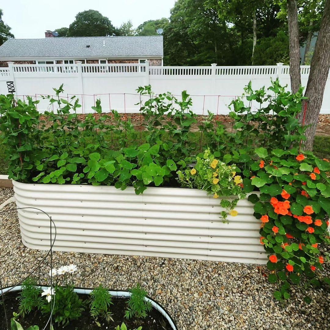 32" Tall 9 In 1 Modular Metal Outdoor Raised Garden Bed