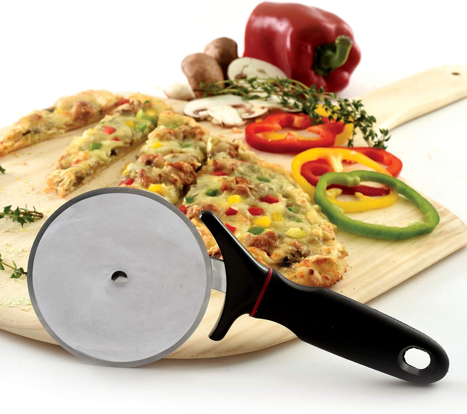 Grip-Ez Black Stainless Steel Pizza Cutter Wheel