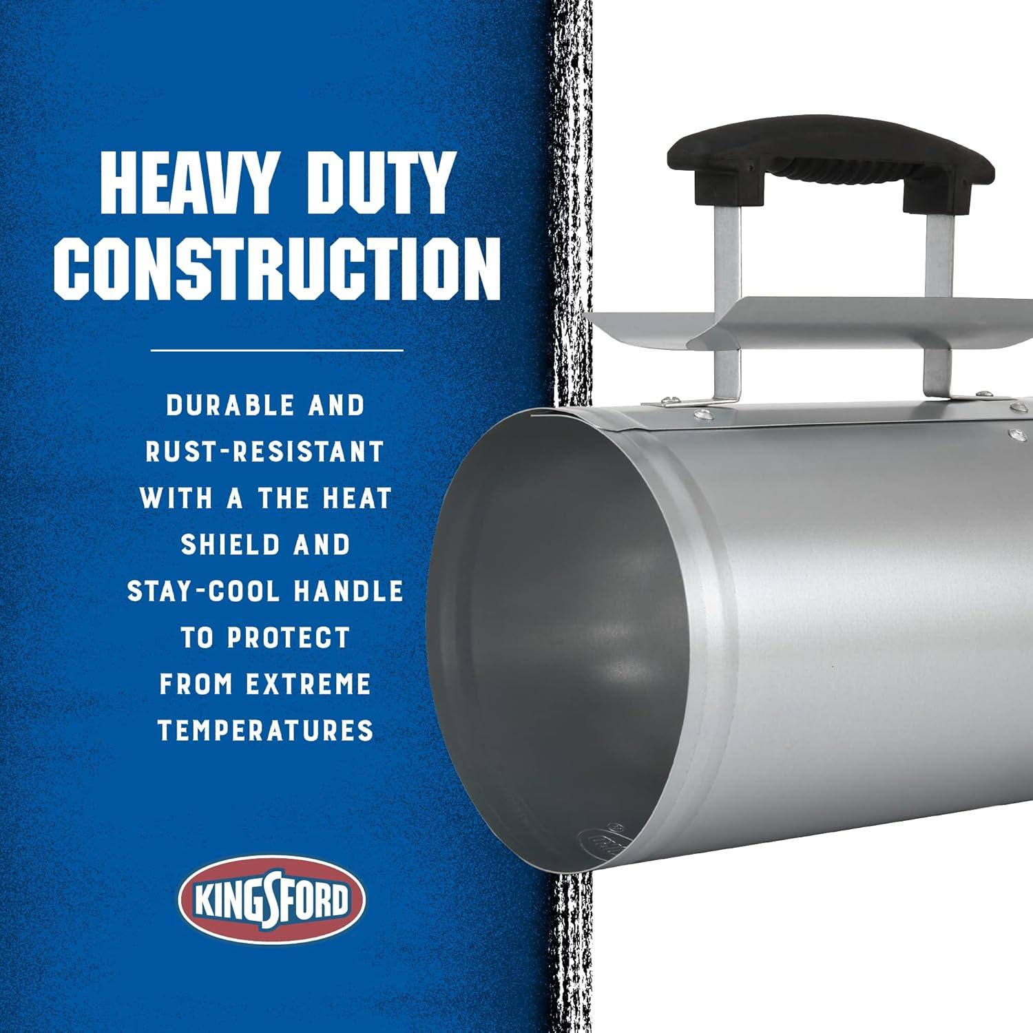 Kingsford Quick Start Zinc-Plated Steel Charcoal Chimney Starter