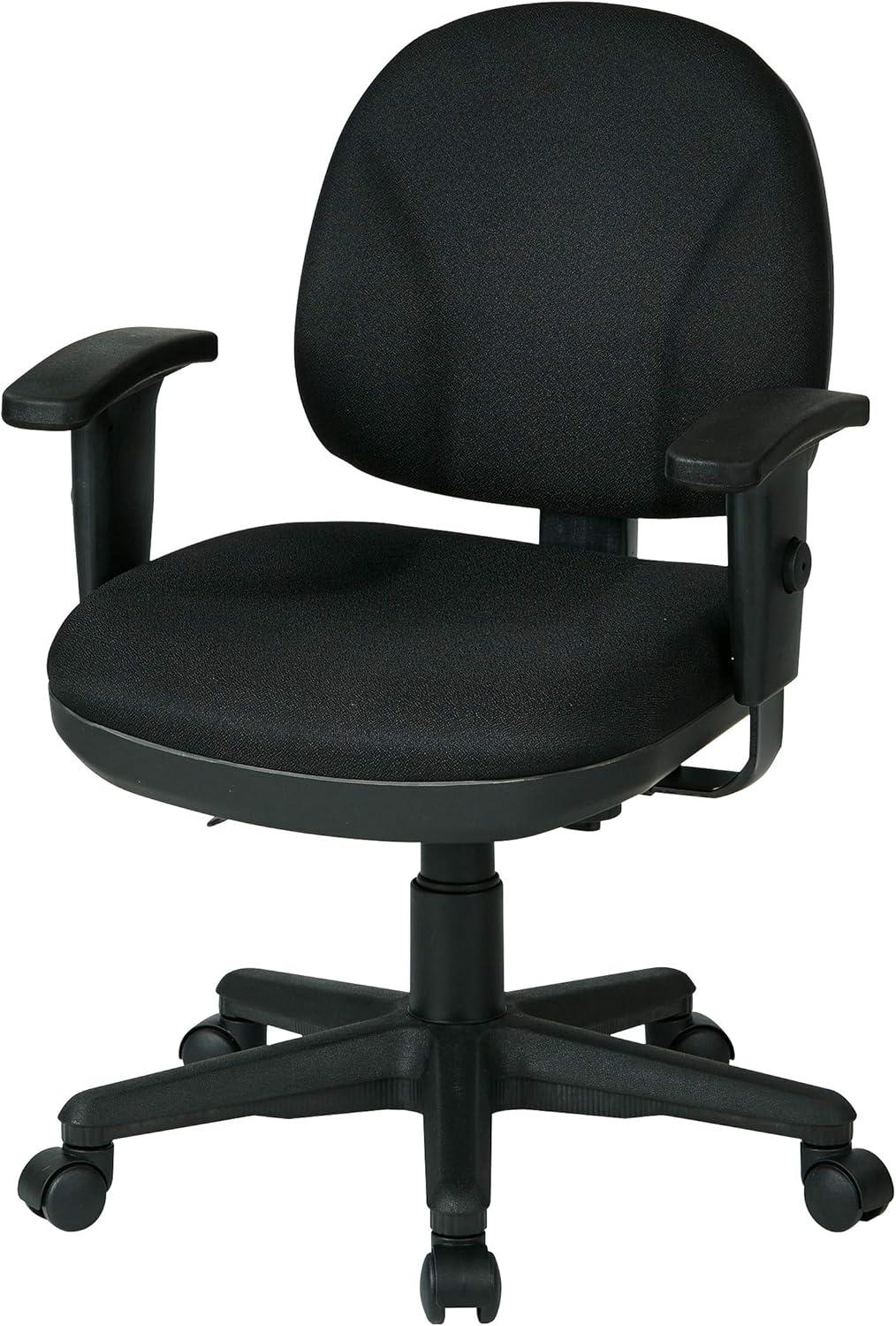 Icon Black Ergonomic Executive Office Chair with Adjustable Arms