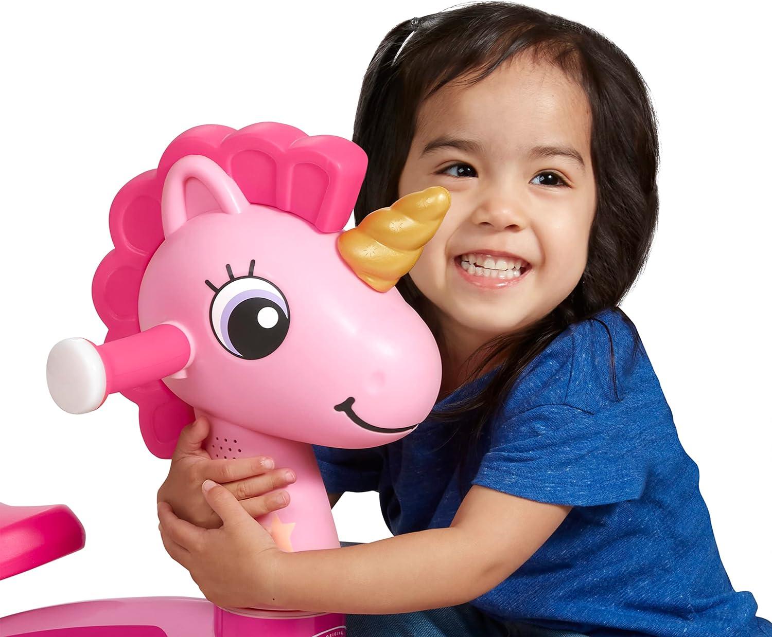 Radio Flyer, Lil' Racers: Sparkle the Unicorn Ride-on for Girls and Boys