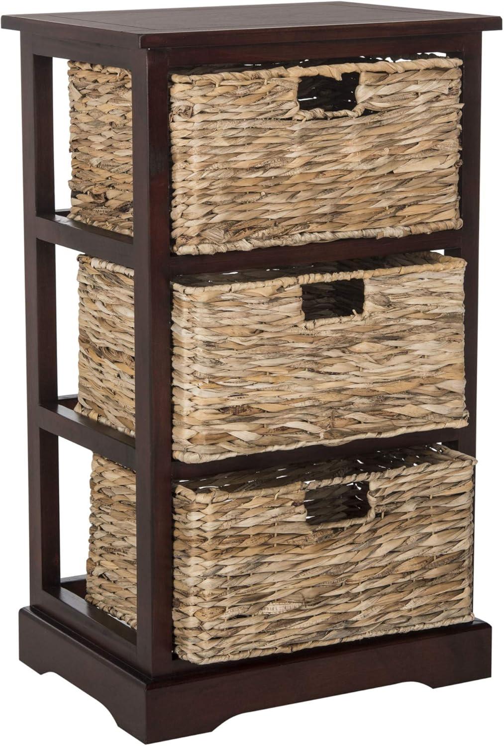 Halle Storage Side Table - AMH5738 - Cherry - Safavieh Couture