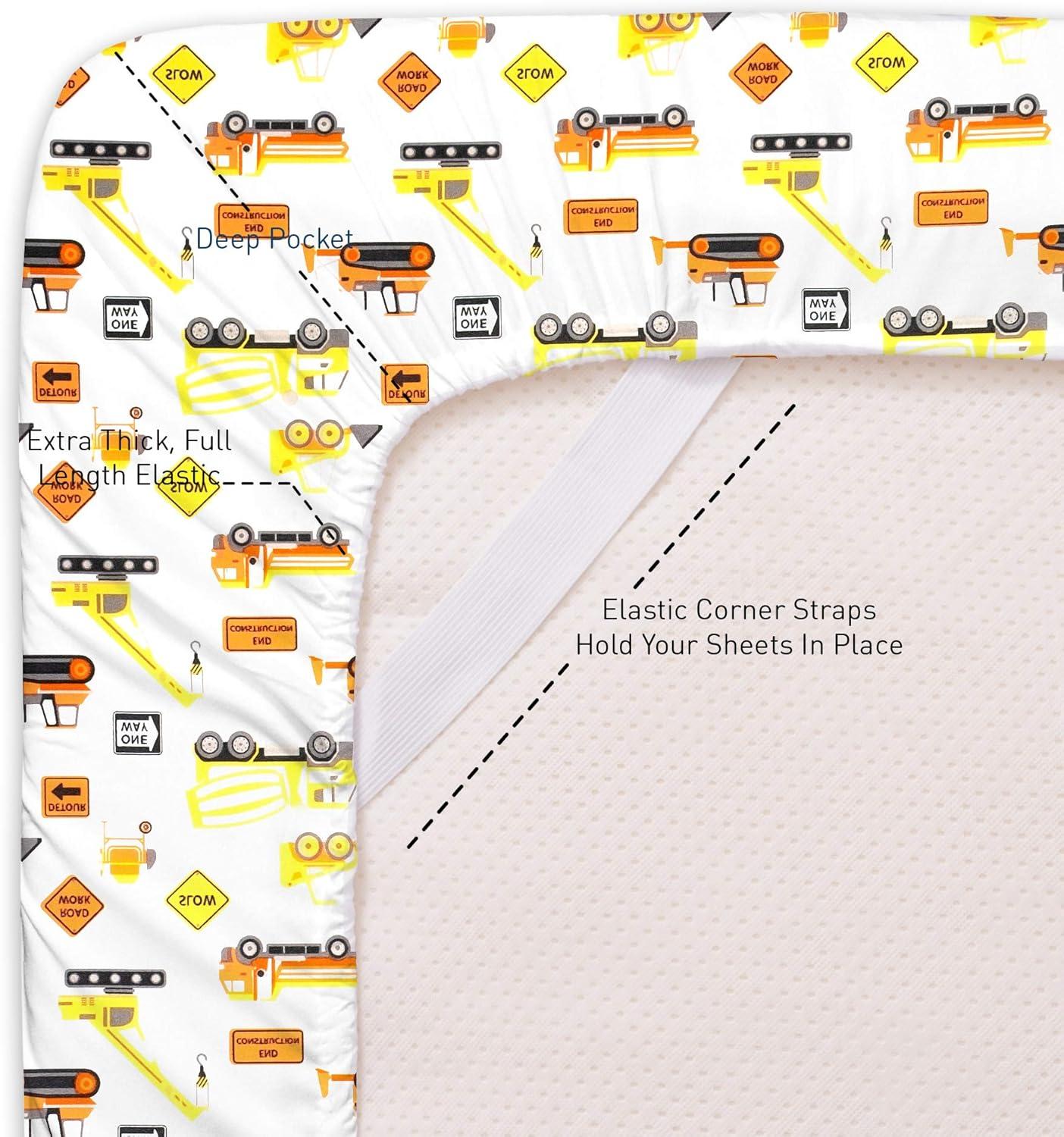 Construction Trucks Microfiber Kids' Sheet Set By Sweet Home Collection®