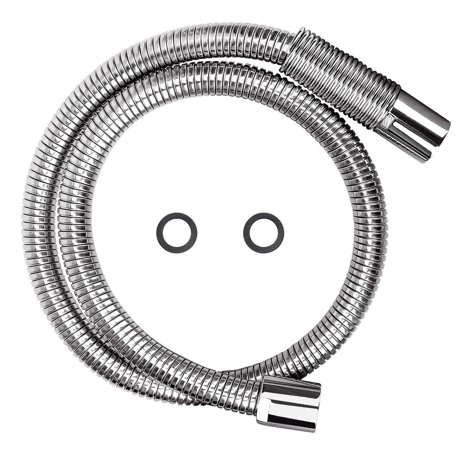 KWODE Pre-rinse Hose 38 Inch Flexible Stainless Replacement Hose for All Brand Commercial Kitchen Sink Faucet with 7/8”-20NPT Female Thread (96CM/38”)