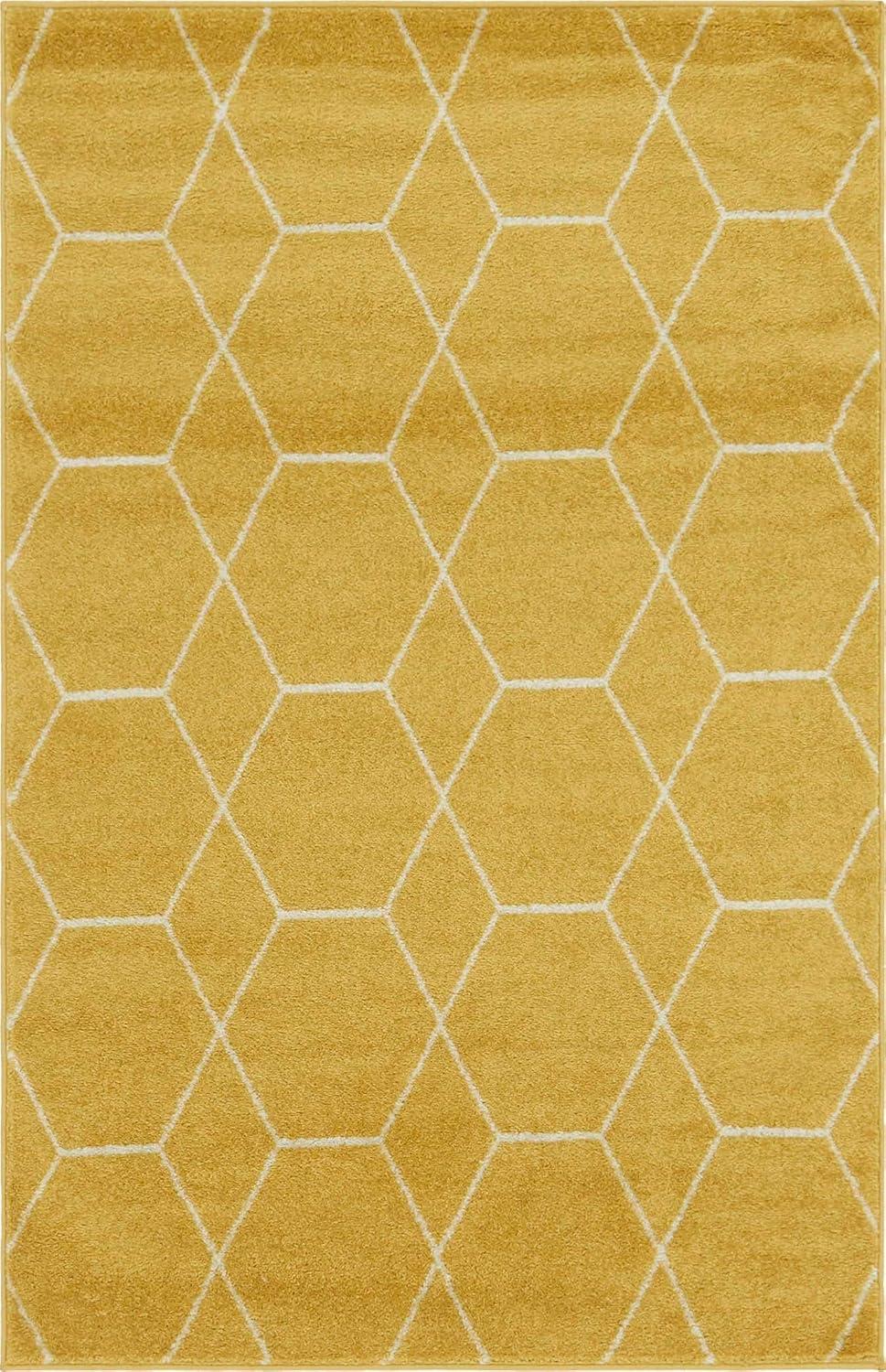 Unique Loom Trellis Frieze Geometric Trellis Indoor Woven Area Rug