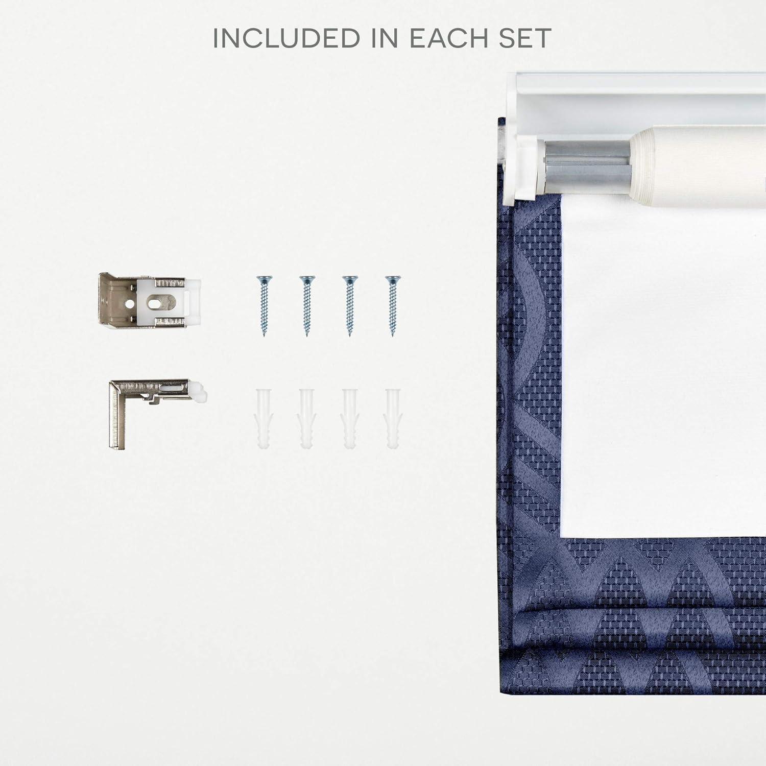 Amalgamated Textiles Exclusive Home Prague Trellis 100% Blackout Roman Shade