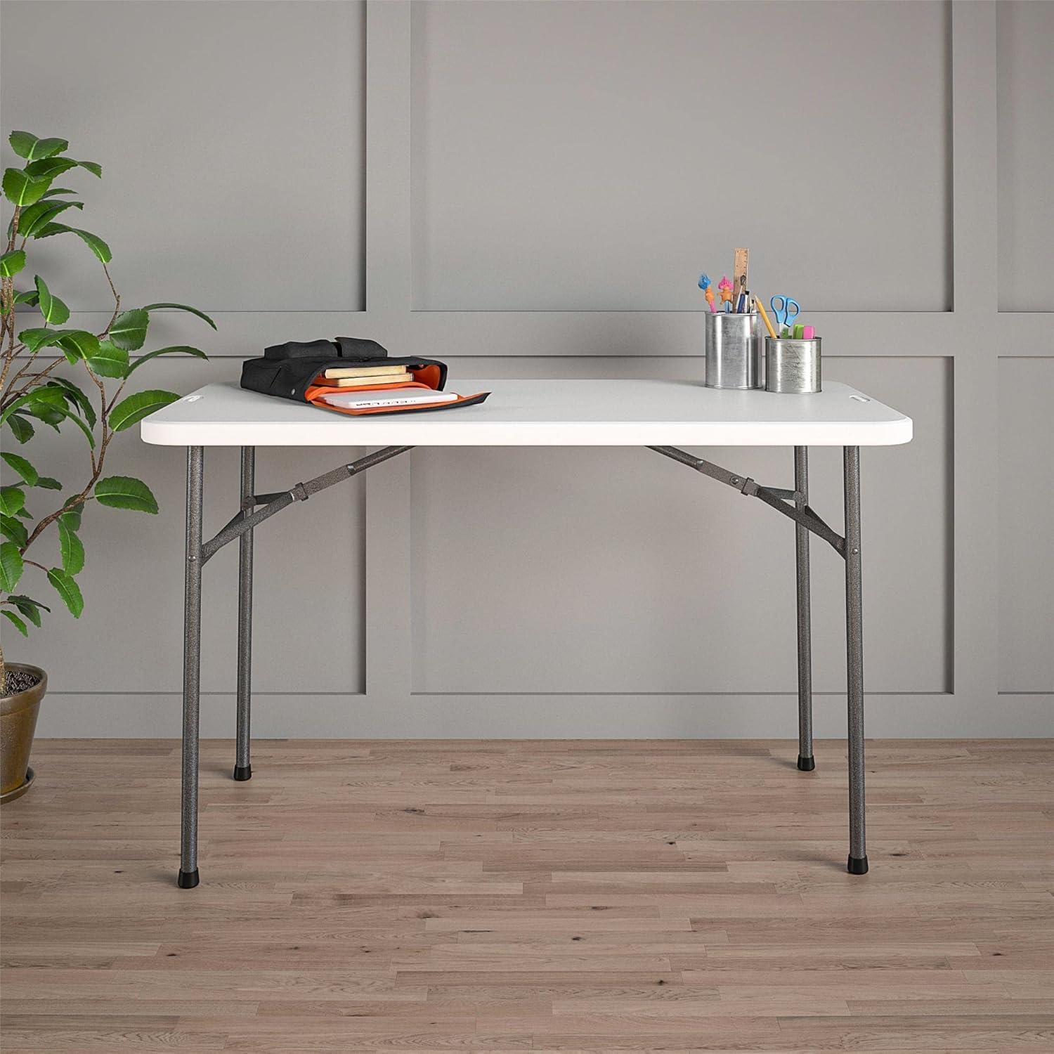 COSCO 4 ft. Straight Folding Utility Table