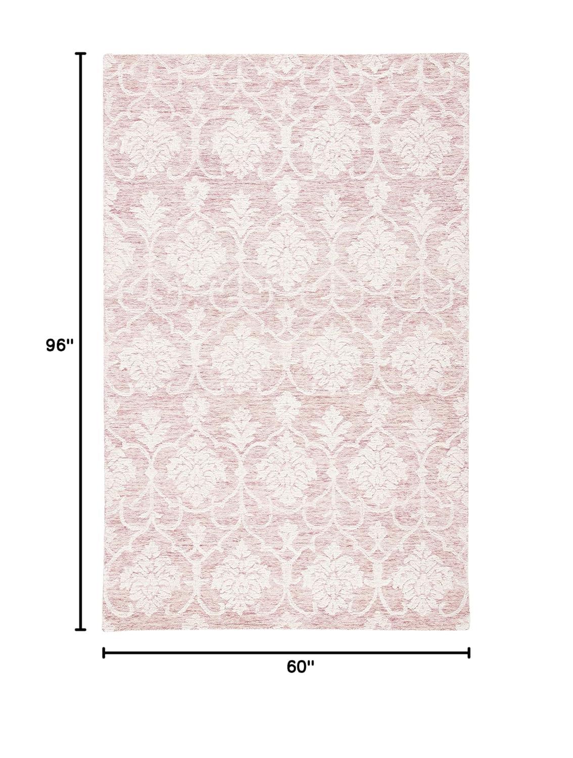 Metro MET996 Hand Tufted Indoor Area Rug - Pink/Ivory - 5'x8' - Safavieh