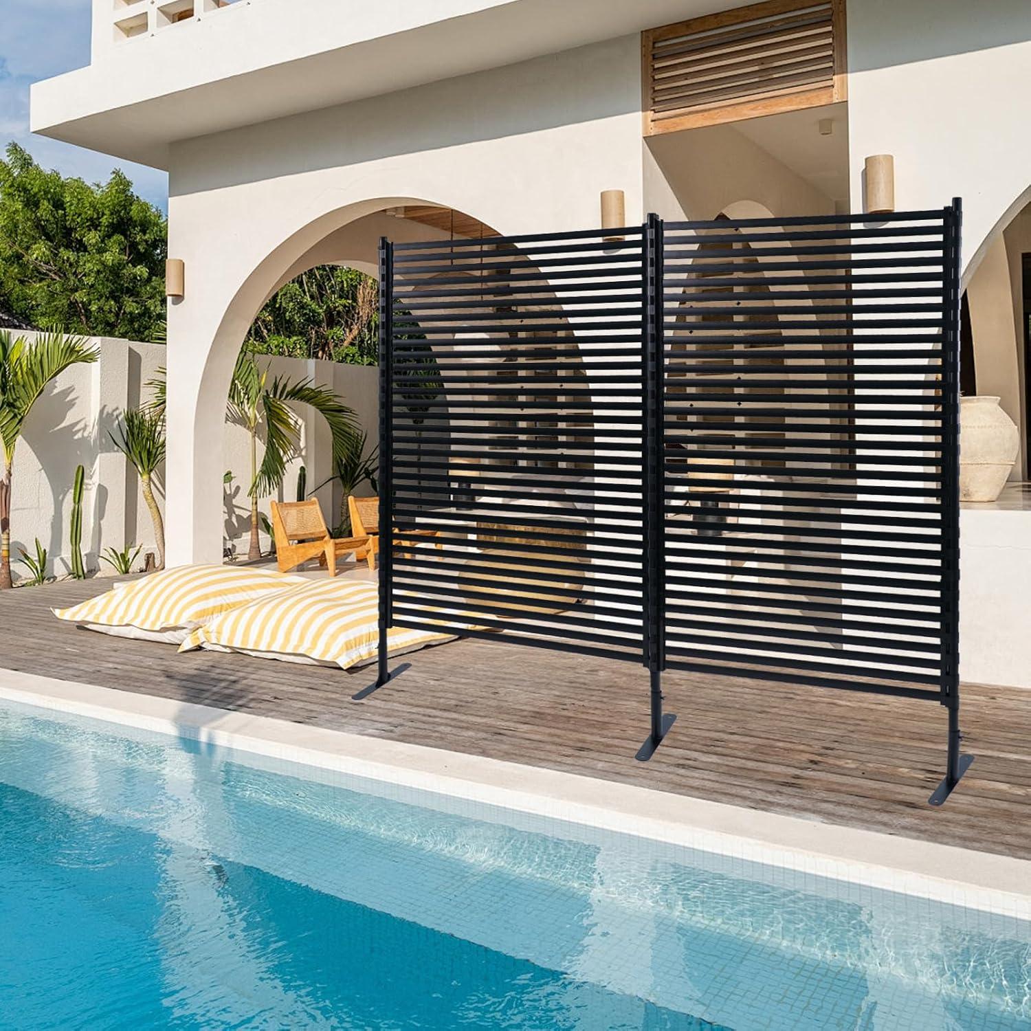 BTERAZ Fence Privacy Screen Freestanding