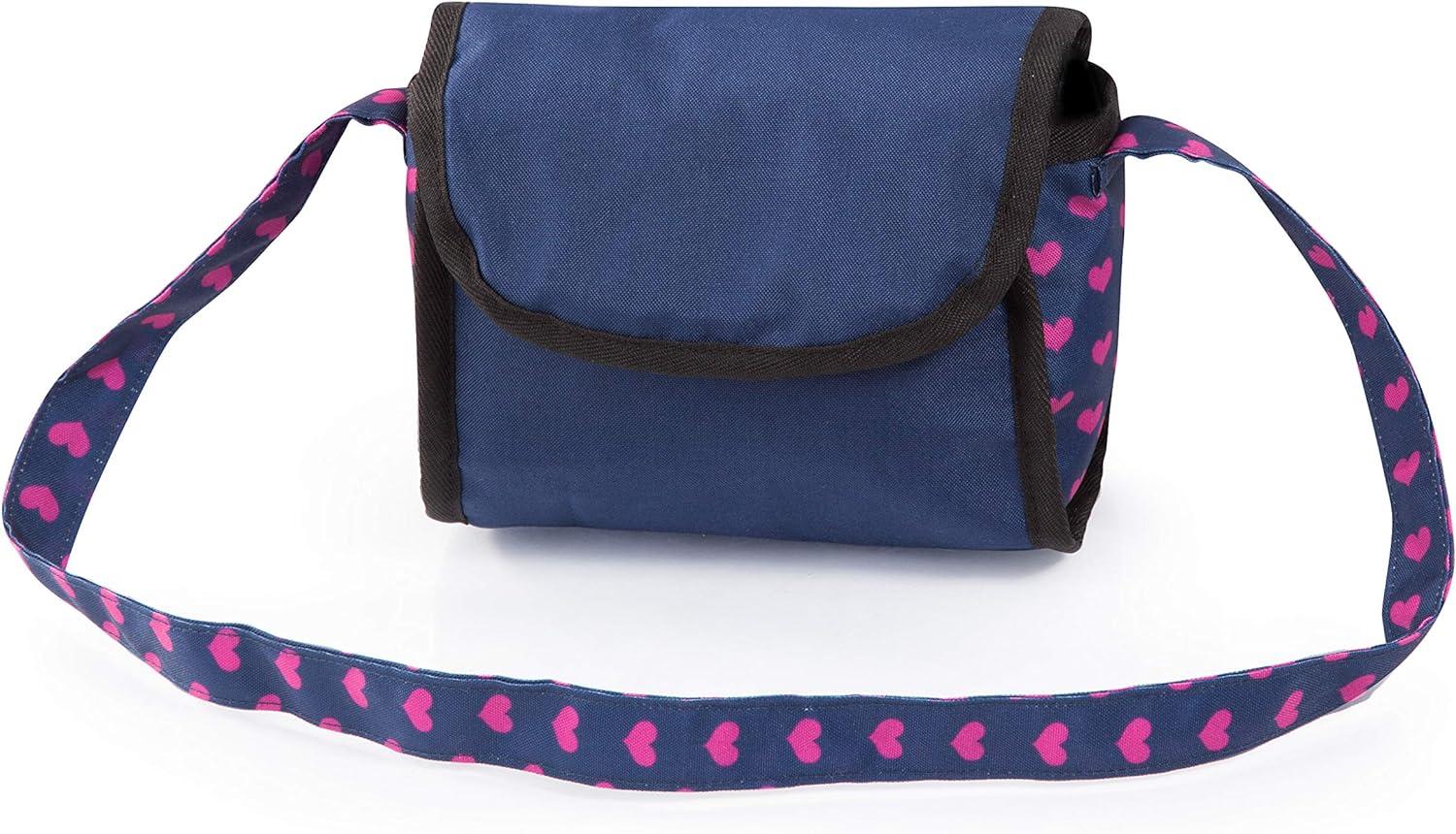 Bayer Design Baby Doll City Star Pram in Polka Dots, Blue/Pink