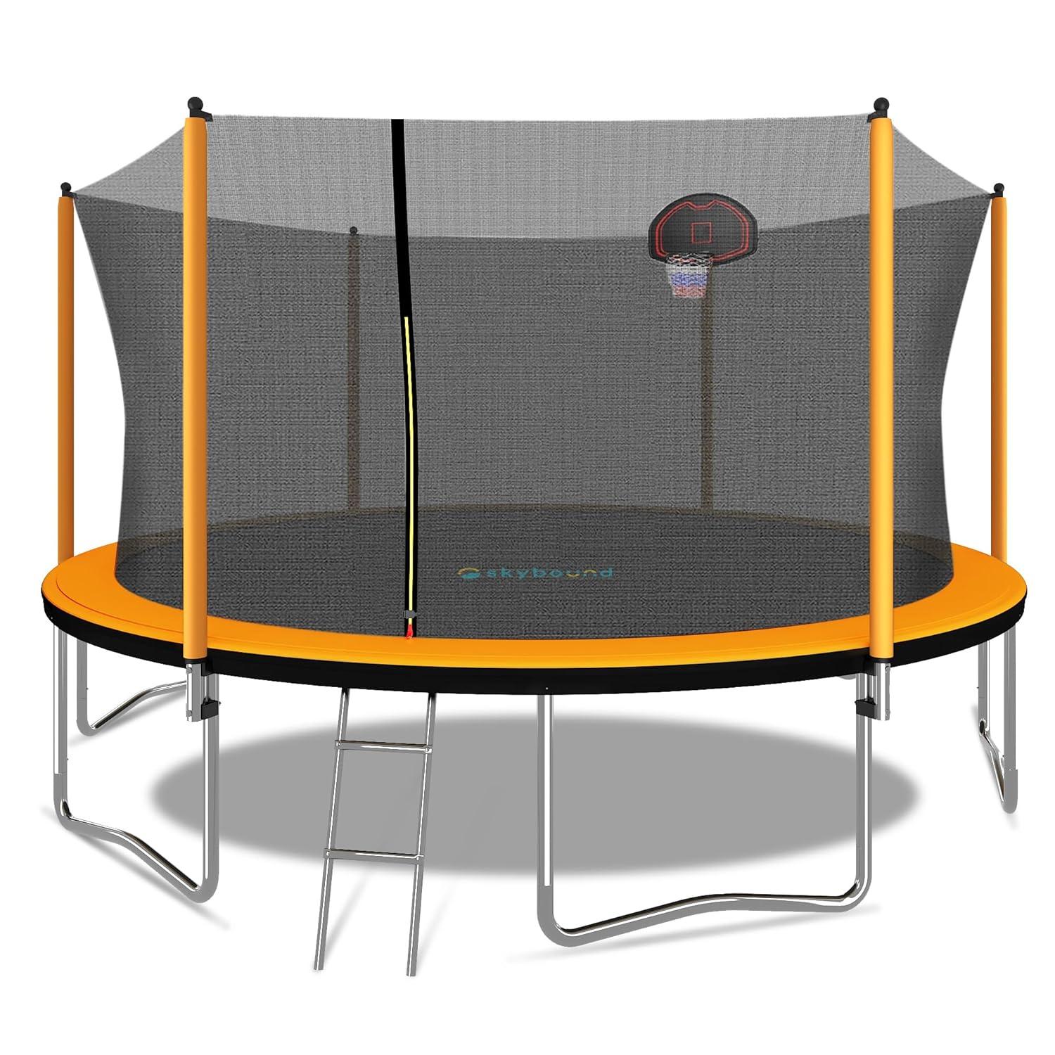 SKYBOUND Skybound 15' Round Backyard Trampoline with Safety Enclosure