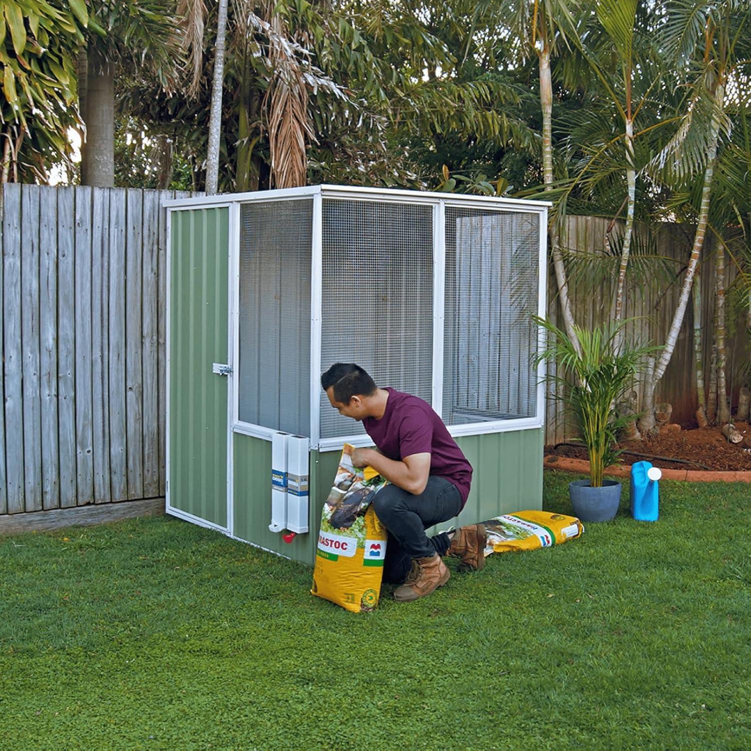 Absco AB1201 5 x 5 ft. Chicken Coop - Pale Eucalypt