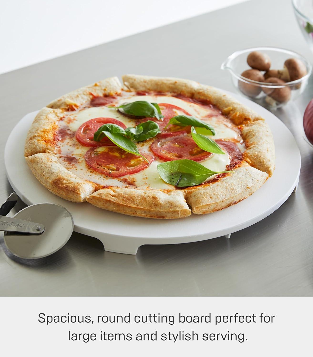 Yamazaki Home Round Magnetic Cutting Board, Polypropylene