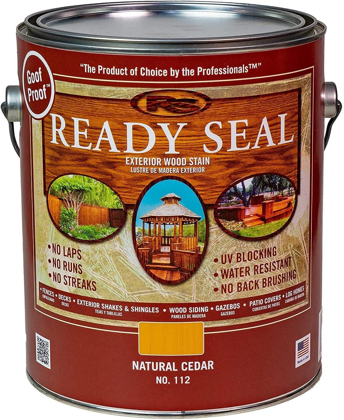 Natural Cedar Exterior Wood Stain and Sealer, 1-Gallon