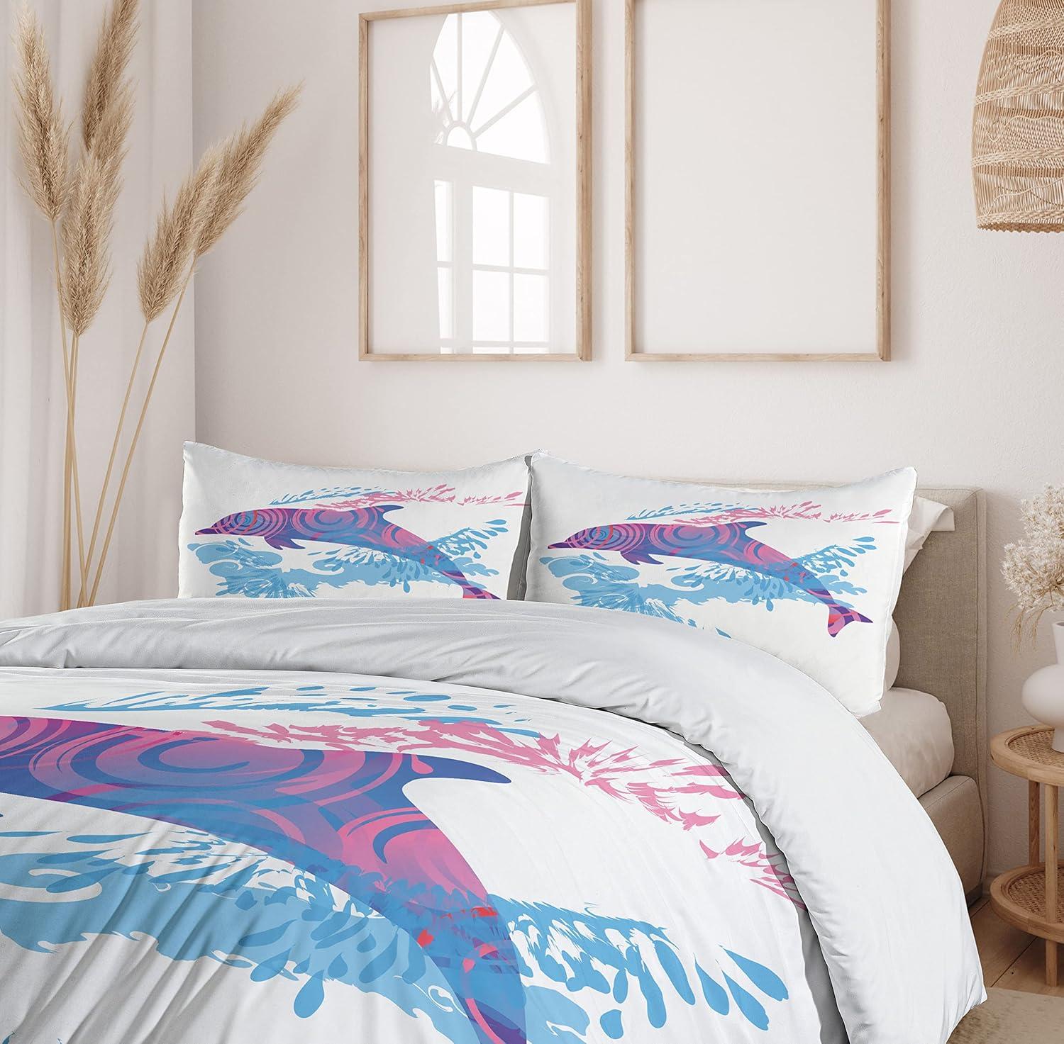 Sea Animals Coastal Duvet Cover Set