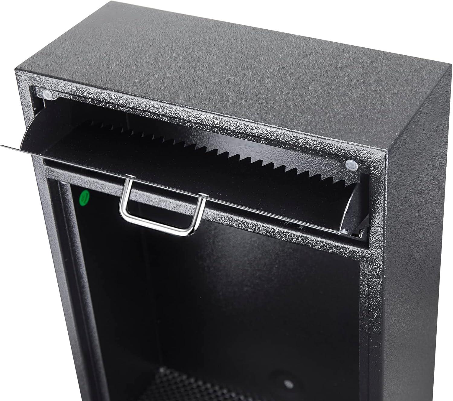 Extra Large Wall Mount Mailbox with Combination Lock - Anti-Theft Heavy Duty Locking Mailbox Wall Mount for Business - Suitable for Mails, Keys, Rent, and Checks (11'' x 4.75'' x 15.75'')