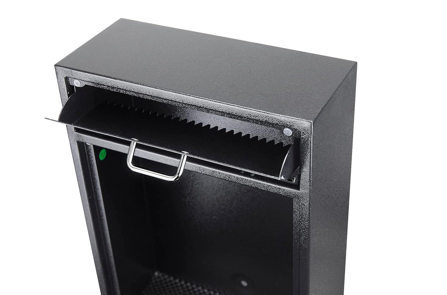 Extra Large Wall Mount Mailbox with Combination Lock - Anti-Theft Heavy Duty Locking Mailbox Wall Mount for Business - Suitable for Mails, Keys, Rent, and Checks (11'' x 4.75'' x 15.75'')