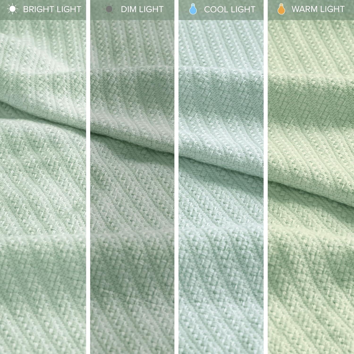 Bed Blanket Liquid Cotton Twin Seafoam: Madison Park, Lightweight, Year-Round Comfort, No Fill