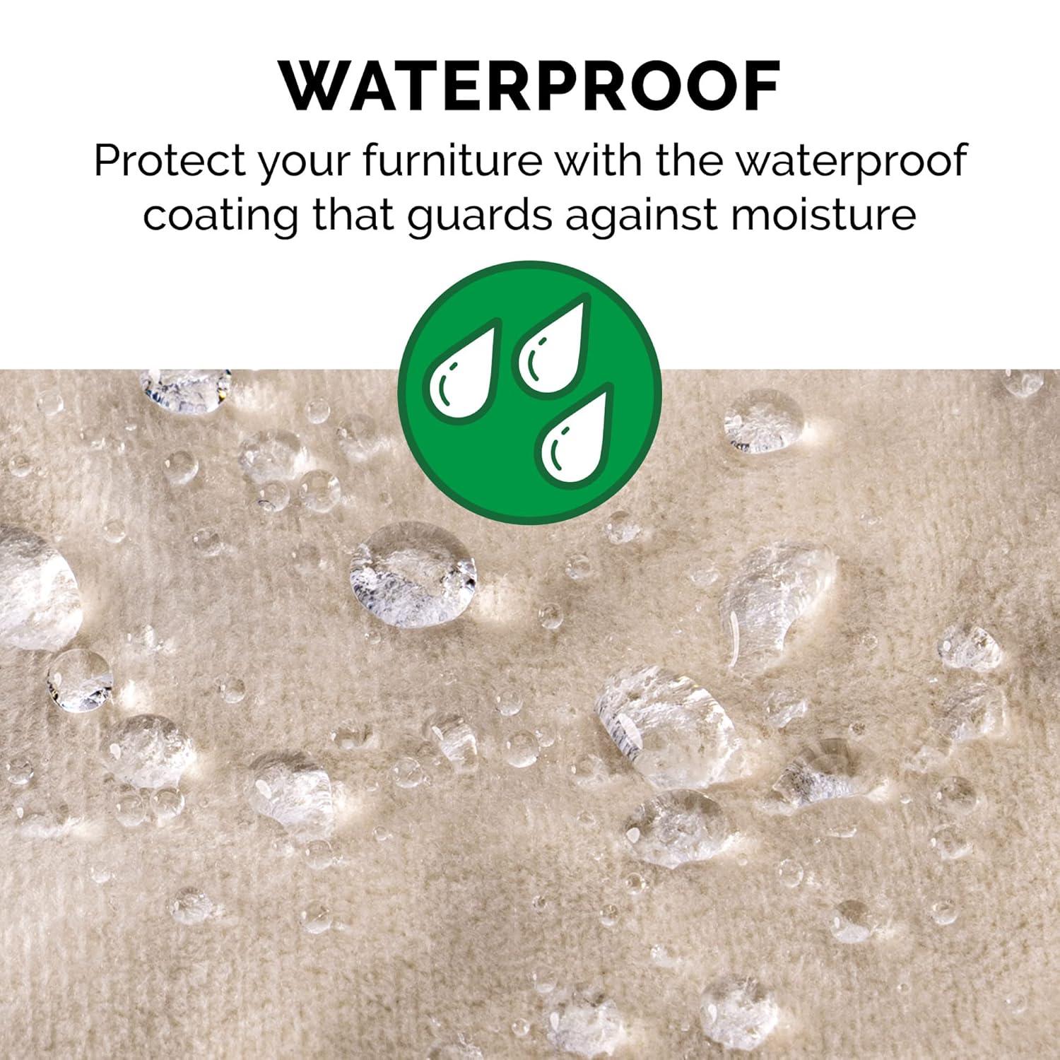 FurHaven Pet Products Long Faux Fur & Velvet Water-Repellent Pet Blanket for Dogs & Cats - Taupe, Medium