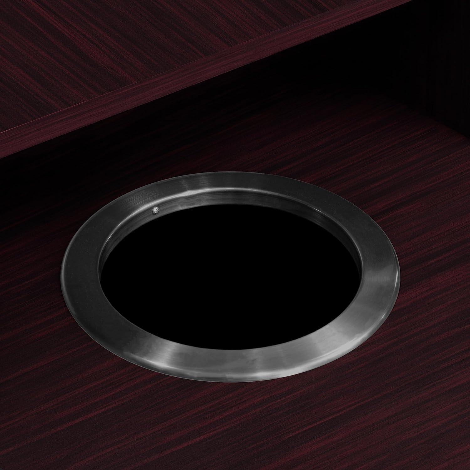 Flash Furniture Commercial Grade Tray Top Trash Enclosure With Drop Hole