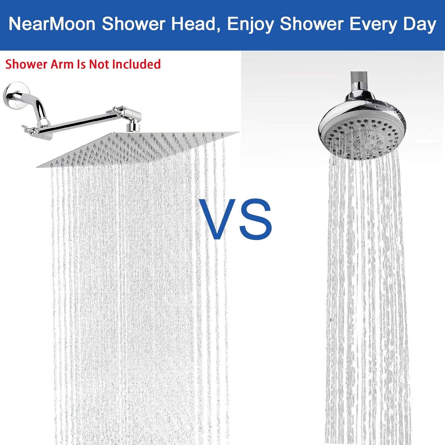 10-Inch Chrome Stainless Steel Wall Mounted Rain Shower Head