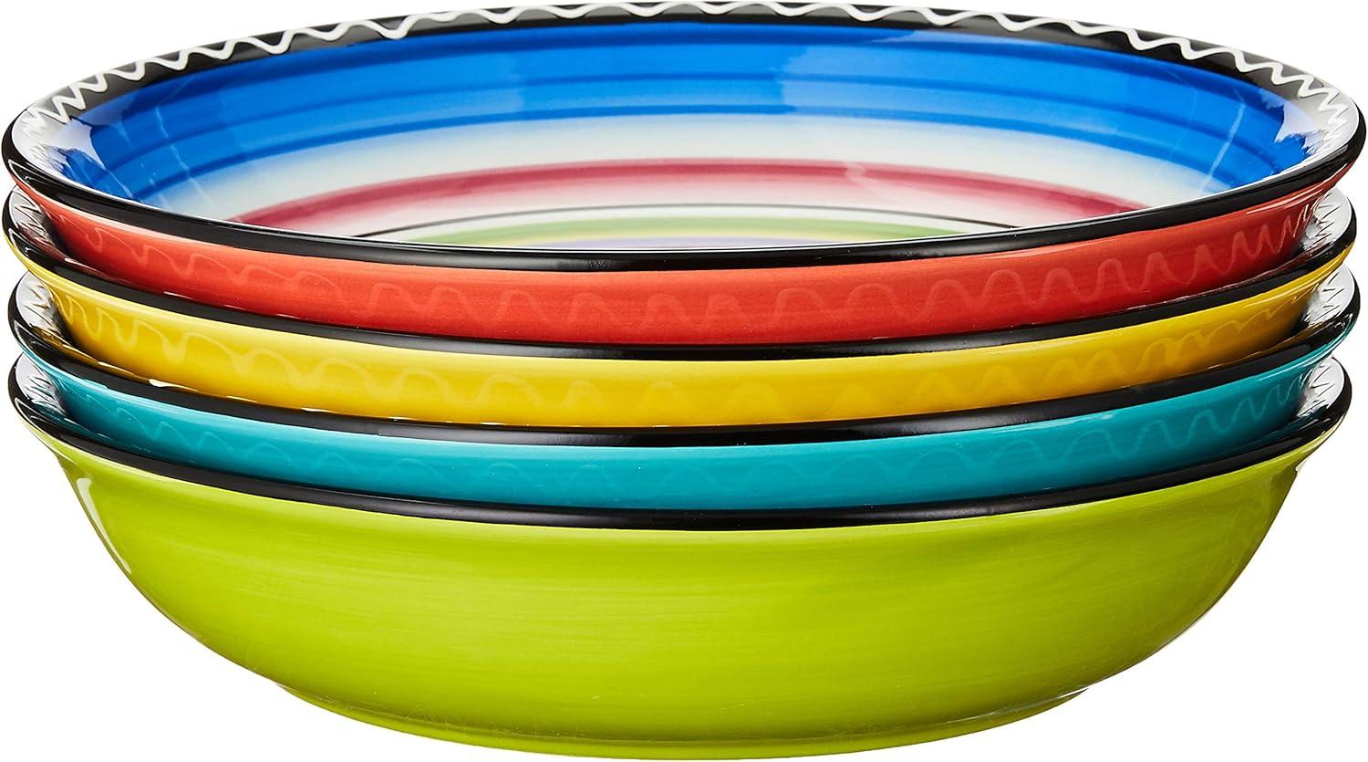 Certified International Certified International Tequila Sunrise Soup/Pasta Bowl (Set of 4)
