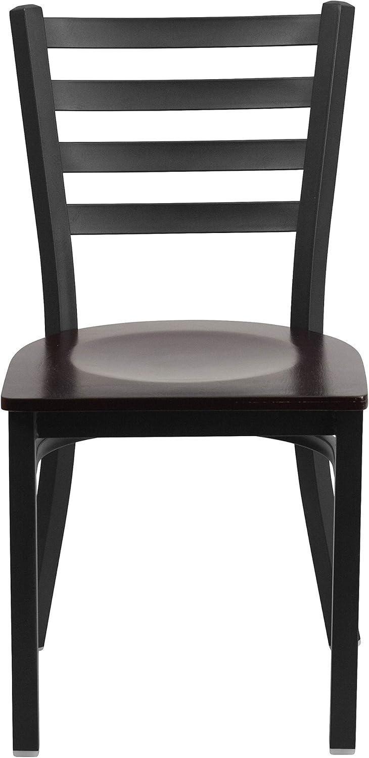 Flash Furniture Kendall Clear Coated Ladder Back Metal Restaurant Chair