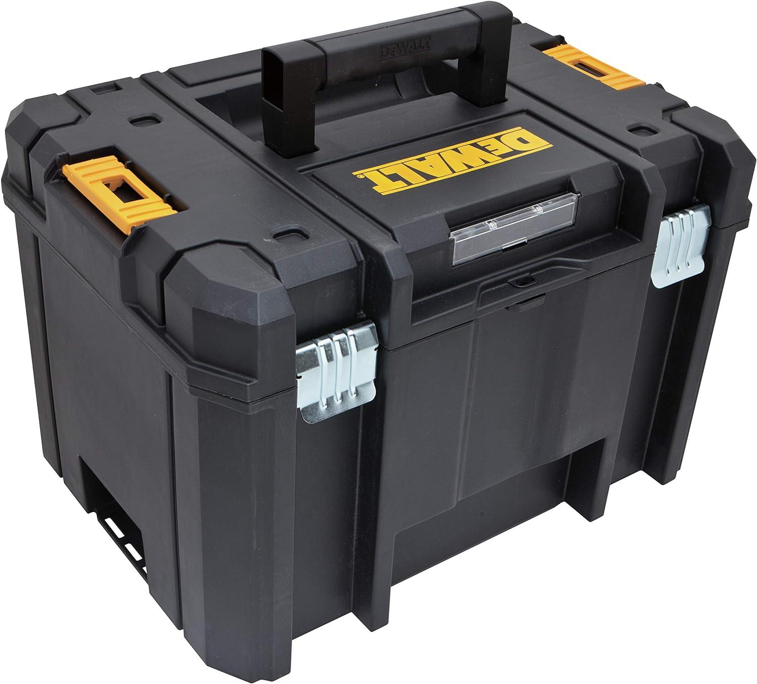 TSTAK VI 17 in. Stackable Deep Tool Storage Box