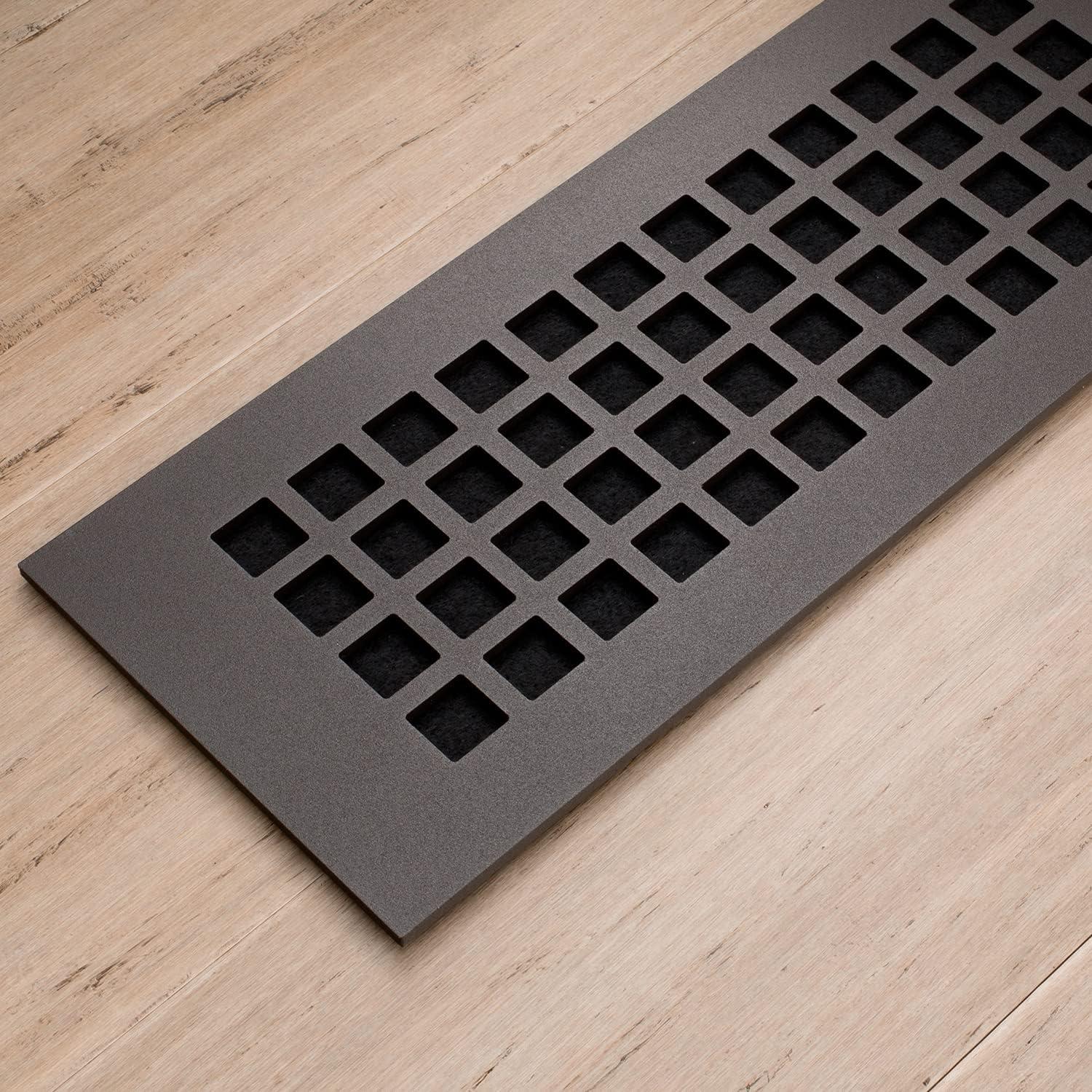 Oil Rubbed Bronze 10" x 4" Aluminum Floor and Wall Grille