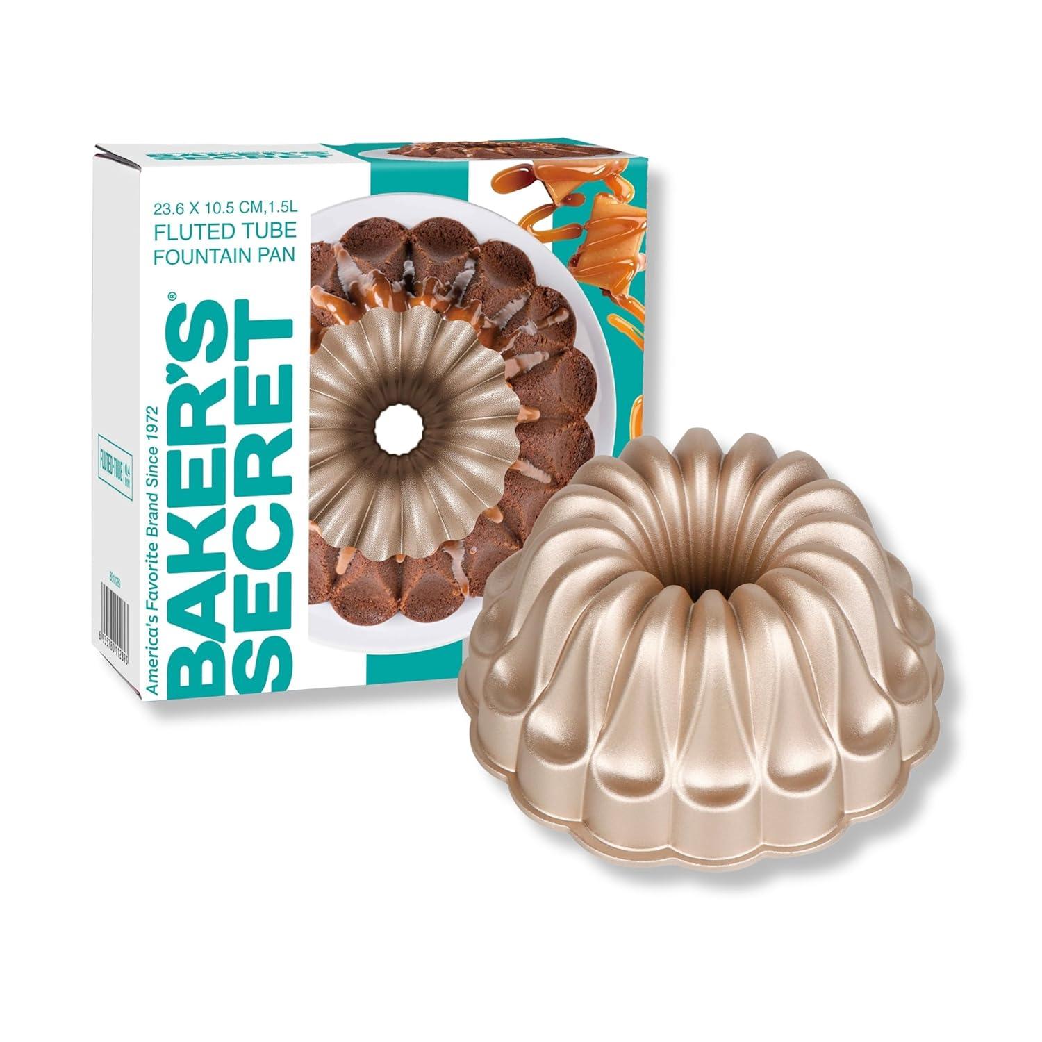 Fountain Non-stick Cast Aluminum Fluted Tube Pan