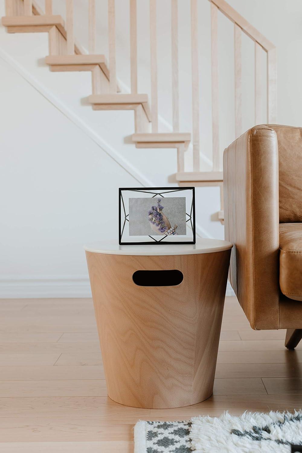 Umbra Prisma Picture Frame, 5x7 Metal Photo Display for Desk or Wall, 5" x 7", Black