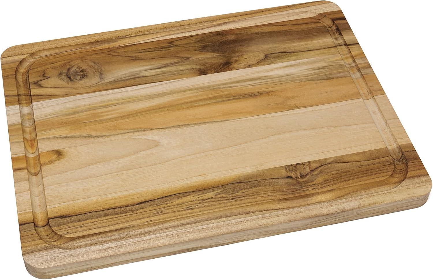 Lipper Teak Edge Grain Cutting Board, Large