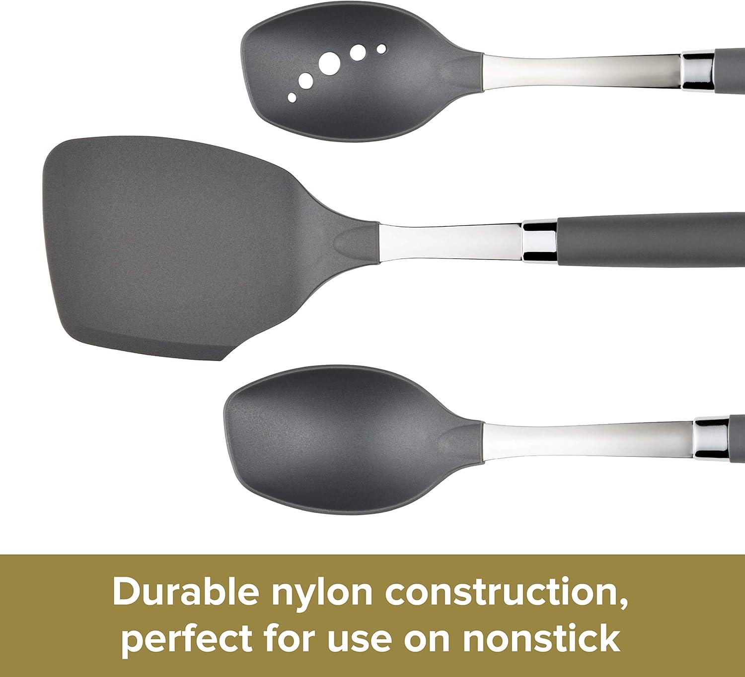 Graphite 10-Piece Nylon Nonstick Kitchen Utensil Set