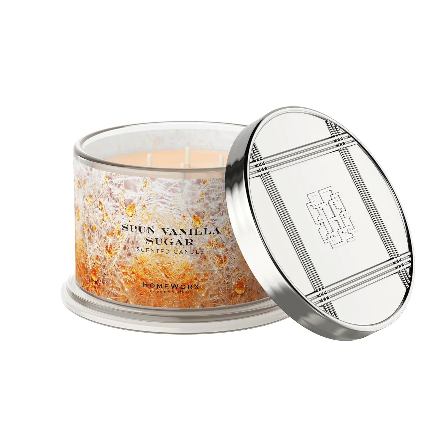Vanilla Sugar Cream Scented Candle with Four Wicks
